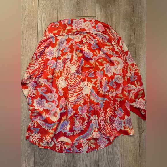 Free People Red Floral Pajama Set - Picture 4 of 11